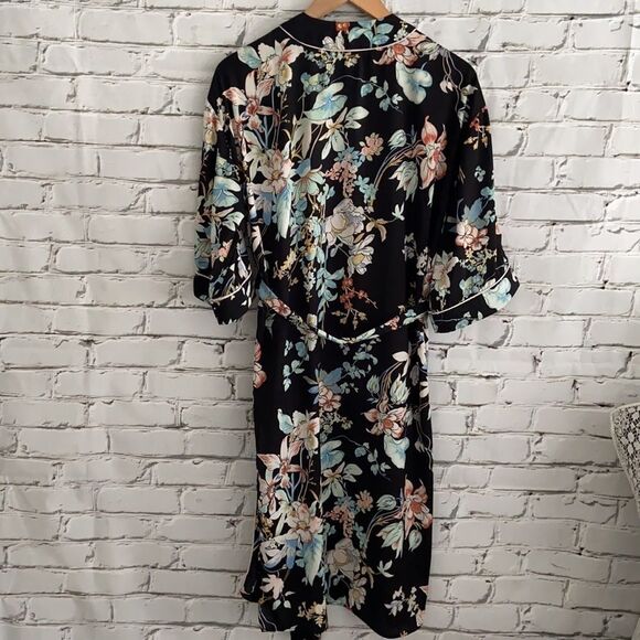 BLEUH Ciel Kimono Style Duster Cardigan Top Floral - Picture 5 of 7